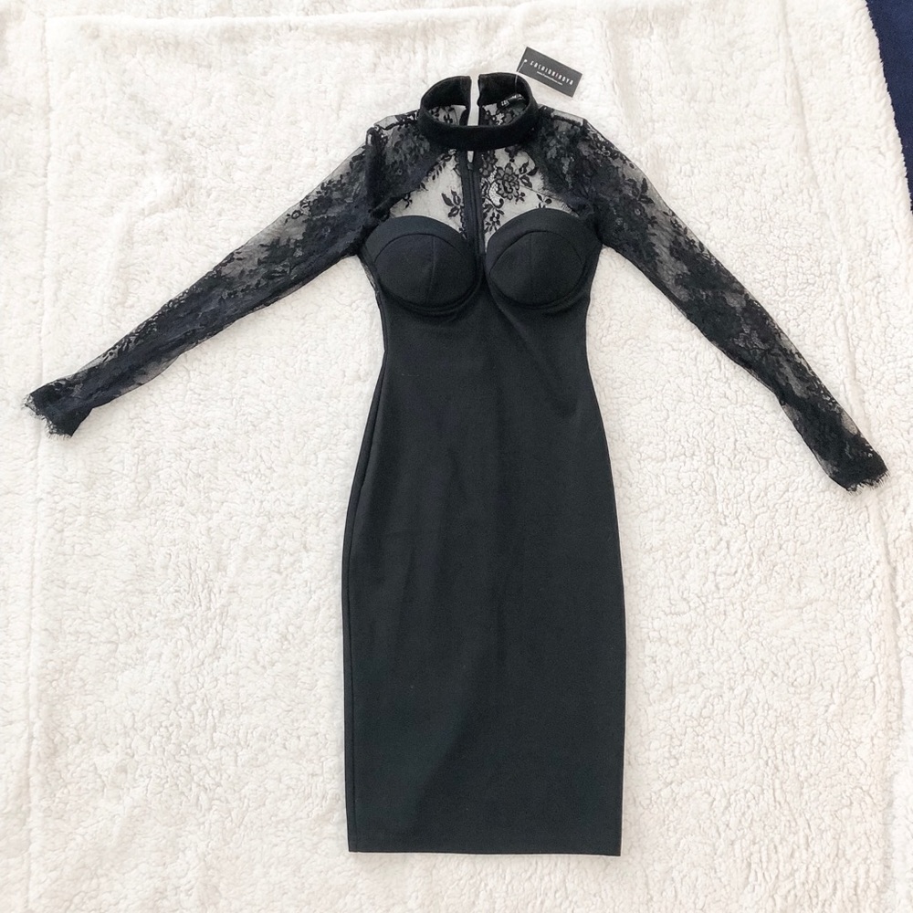 Black lace dress